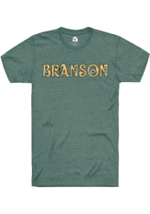 Rally Branson Womens Green Floral Short Sleeve T-Shirt