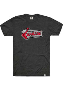 Smitty's Garage Heather Black Logo Short Sleeve T-Shirt