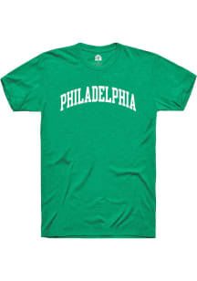 Rally Philadelphia Green Arch Wordmark Short Sleeve Fashion T Shirt