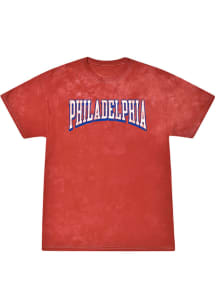 Rally Philadelphia Red Arch Wordmark Short Sleeve T Shirt