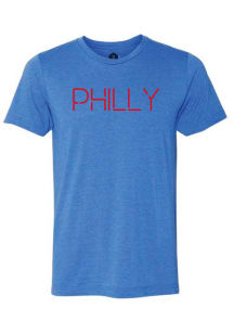 Rally Philadelphia Blue Disconnect Short Sleeve Fashion T Shirt