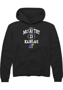 Charlie McCarthy  Rally Kansas Jayhawks Mens Black NIL Sport Icon Long Sleeve Hoodie