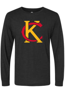 Rally Kansas City Black KC Monogram Long Sleeve Fashion T Shirt