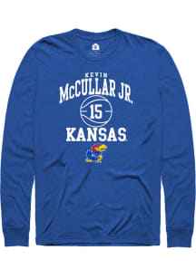 Kevin McCullar Jr  Kansas Jayhawks Blue Rally NIL Sport Icon Long Sleeve T Shirt