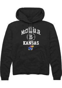 Kevin McCullar Jr  Rally Kansas Jayhawks Mens Black NIL Sport Icon Long Sleeve Hoodie