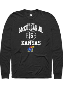 Kevin McCullar Jr  Kansas Jayhawks Black Rally NIL Sport Icon Long Sleeve T Shirt