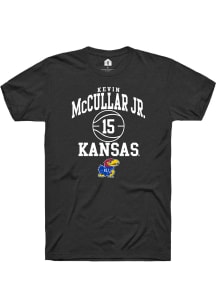 Kevin McCullar Jr  Kansas Jayhawks Black Rally NIL Sport Icon Short Sleeve T Shirt