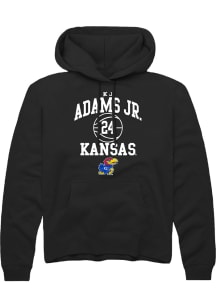 KJ Adams Jr  Rally Kansas Jayhawks Mens Black NIL Sport Icon Long Sleeve Hoodie