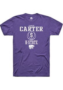 Camryn Carter  K-State Wildcats Purple Rally NIL Sport Icon Short Sleeve T Shirt