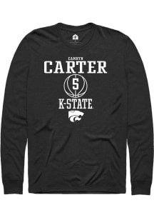 Camryn Carter  K-State Wildcats Black Rally NIL Sport Icon Long Sleeve T Shirt
