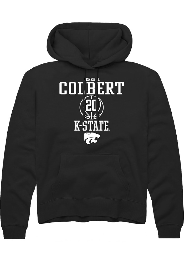 Jerrell Colbert Rally K-State Wildcats Mens Black NIL Sport Icon Long Sleeve Hoodie
