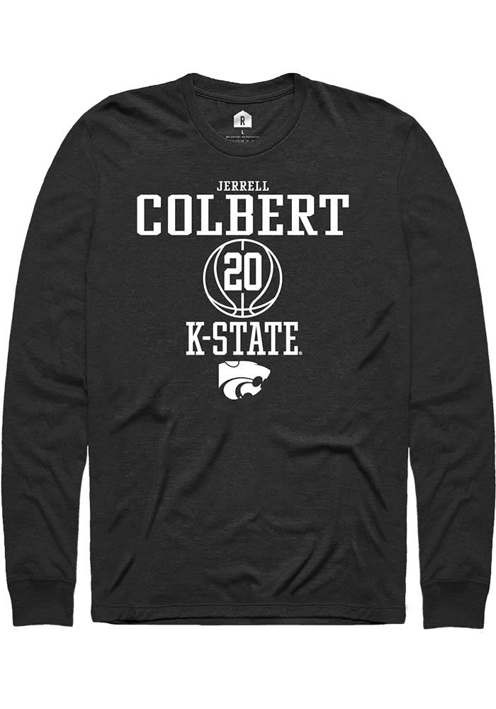 Jerrell Colbert K-State Wildcats Black Rally NIL Sport Icon Long Sleeve T Shirt