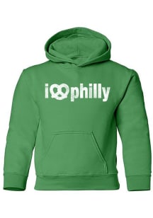 Philadelphia Womens Light Blue Arch Wordmark Crew Sweatshirt