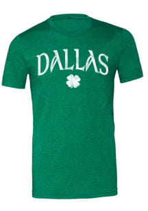 Rally Dallas Ft Worth Green Shamrock Short Sleeve Fashion T Shirt