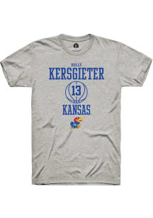 Holly Kersgieter  Kansas Jayhawks Ash Rally NIL Sport Icon Short Sleeve T Shirt