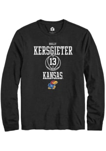 Holly Kersgieter  Kansas Jayhawks Black Rally NIL Sport Icon Long Sleeve T Shirt