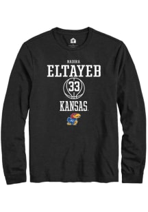 Nadira Eltayeb  Kansas Jayhawks Black Rally NIL Sport Icon Long Sleeve T Shirt