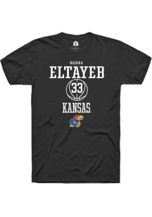 Nadira Eltayeb  Kansas Jayhawks Black Rally NIL Sport Icon Short Sleeve T Shirt