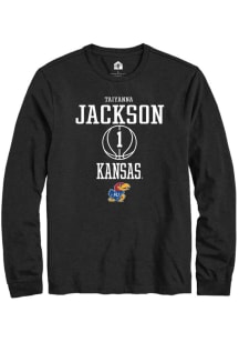 Taiyanna Jackson  Kansas Jayhawks Black Rally NIL Sport Icon Long Sleeve T Shirt