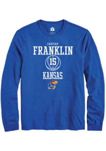 Zakiyah Franklin  Kansas Jayhawks Blue Rally NIL Sport Icon Long Sleeve T Shirt