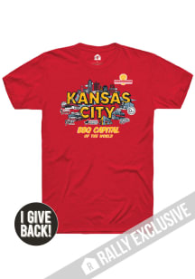 RALLY x Harvesters COLLAB KC BBQ Capital Red Short Sleeve Tee