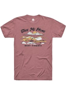 Rally West Virginia Pink Take Me Home Short Sleeve T Shirt