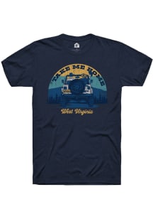 Rally West Virginia Navy Blue Take Me Home Truck Short Sleeve T Shirt