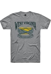 Rally West Virginia Grey River Gorge Short Sleeve Fashion T Shirt