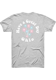 Rally Ohio Grey Have A Great Day Short Sleeve Fashion T Shirt