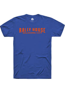 Rally House Blue Employee Tees Short Sleeve Fashion T Shirt