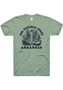 Rally Arkansas Green The Natural State Short Sleeve Fashion T Shirt