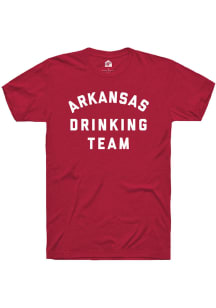 Rally Arkansas Cardinal Drinking Team Short Sleeve Fashion T Shirt