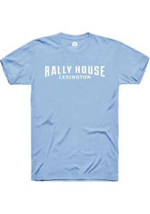Rally House Light Blue Employee Tees Short Sleeve Fashion T Shirt