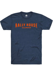 Rally House Navy Blue Employee Tees Short Sleeve Fashion T Shirt