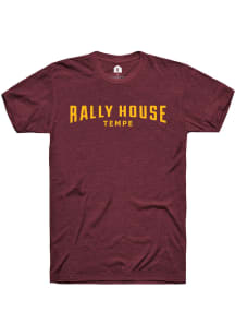 Rally House Maroon Employee Tees Short Sleeve Fashion T Shirt