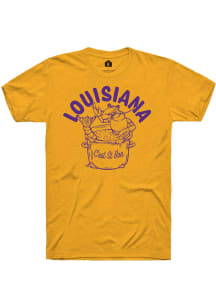 Rally Louisiana Gold Cest Si Bon Lobster Short Sleeve Fashion T Shirt