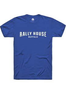 Rally Rally House Blue Employee Tees Short Sleeve Fashion T Shirt