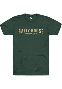 Rally Rally House Green Employee Tees Short Sleeve Fashion T Shirt