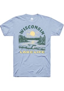 Rally Wisconsin Blue Lake Life Short Sleeve Fashion T Shirt