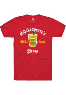 Rally Columbia Red Shakespeare's Beer and a Pickle Short Sleeve Fashion T Shirt