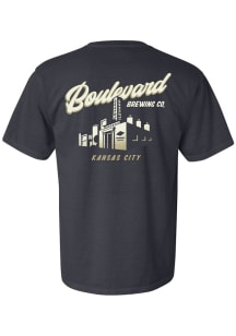 Rally Kansas City Black Boulevard Smokestack Short Sleeve Fashion T Shirt
