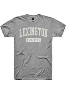 Rally Lexington Grey EST 1775 Short Sleeve Fashion T Shirt