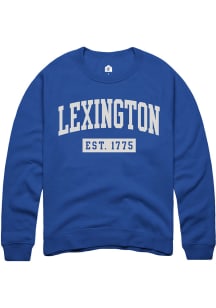 Rally Lexington Mens Grey EST 1775 Long Sleeve Crew Sweatshirt