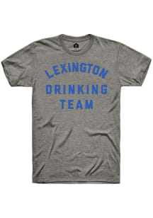 Rally Lexington Grey Drinking Team Short Sleeve Fashion T Shirt