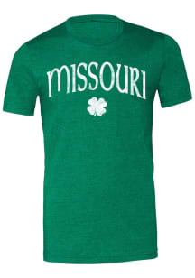 Rally Missouri Green Shamrock Short Sleeve Fashion T Shirt