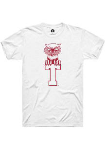 Rally Temple Owls White T owl vintage Short Sleeve Fashion T Shirt