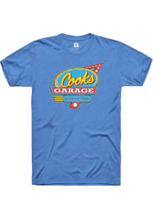 Rally Lubbock Blue Cooks Garage Logo Short Sleeve Fashion T Shirt