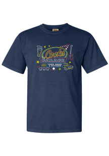 Rally Lubbock Navy Blue Cars, Bars, &amp; Guitars Short Sleeve Fashion T Shirt