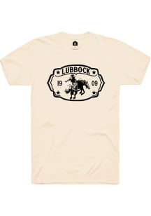 Rally Lubbock Oatmeal Belt Buckle Short Sleeve Fashion T Shirt