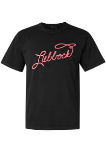 Rally Lubbock Black Lasso Short Sleeve Fashion T Shirt
